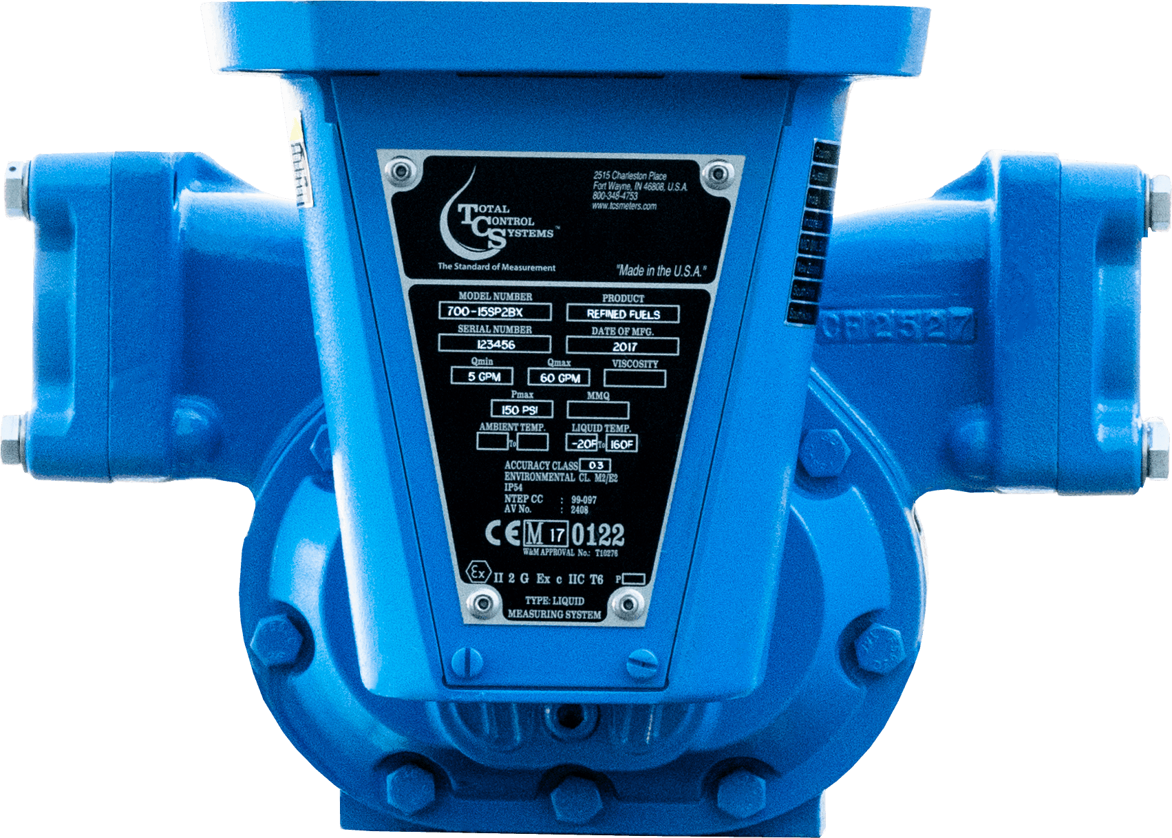 1.5' Meter 700 Rotary Positive Displacement Flow Meter Total